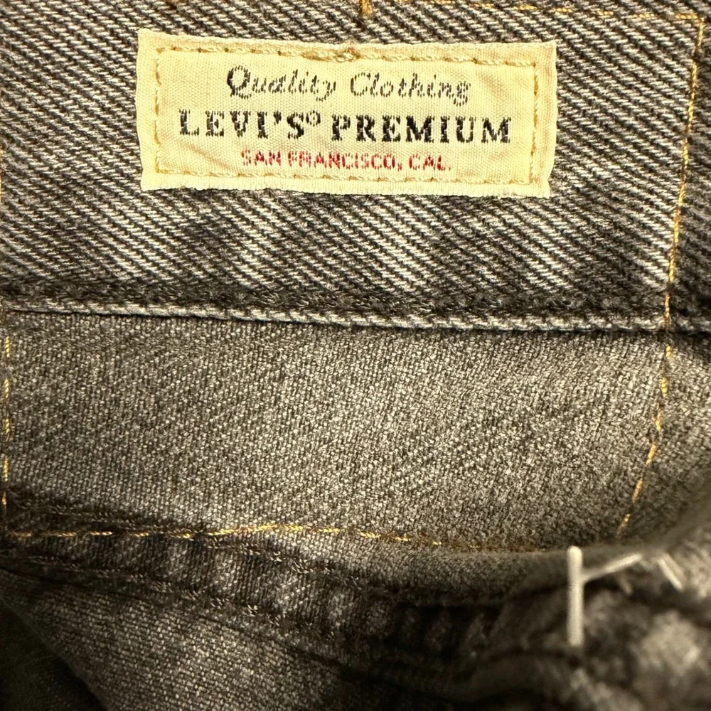 Levis Premium 501 Mens Y2K Punk Rock Skater Denim Shorts Grunge Relaxed W33 x L7